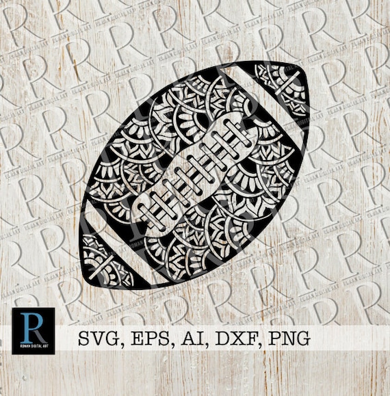 Zentangle Football SVG File Mandala American Football SVG Etsy