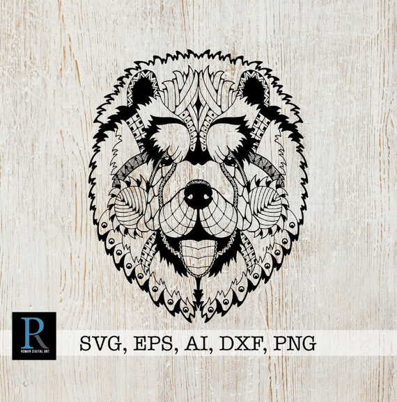 Zentangle Chow Chow SVG Mandala Chow Chow SVG | Etsy