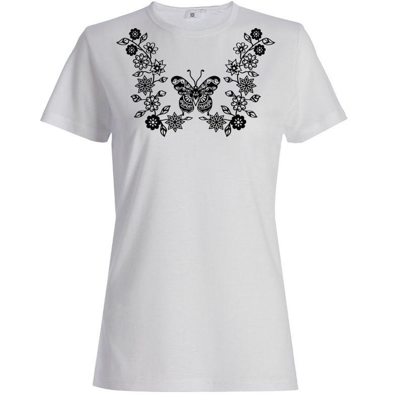 Download Zentangle Butterfly Flowers SVG Cut File Mandala Butterfly ...