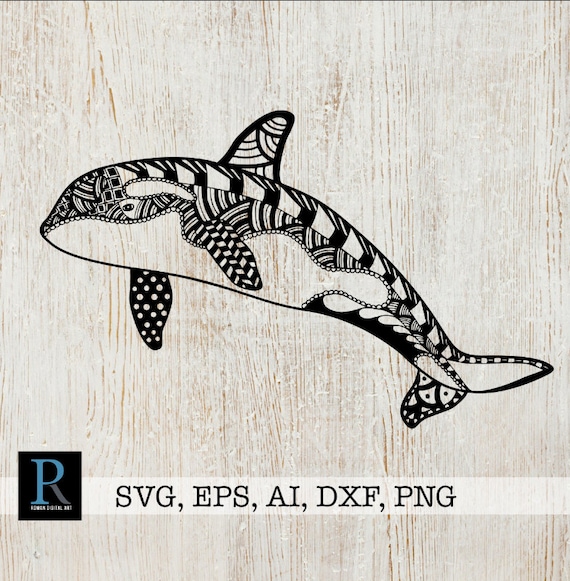 Download Zentangle Orca Whale Svg Mandala Orca Whale Svg Orca Whale Etsy