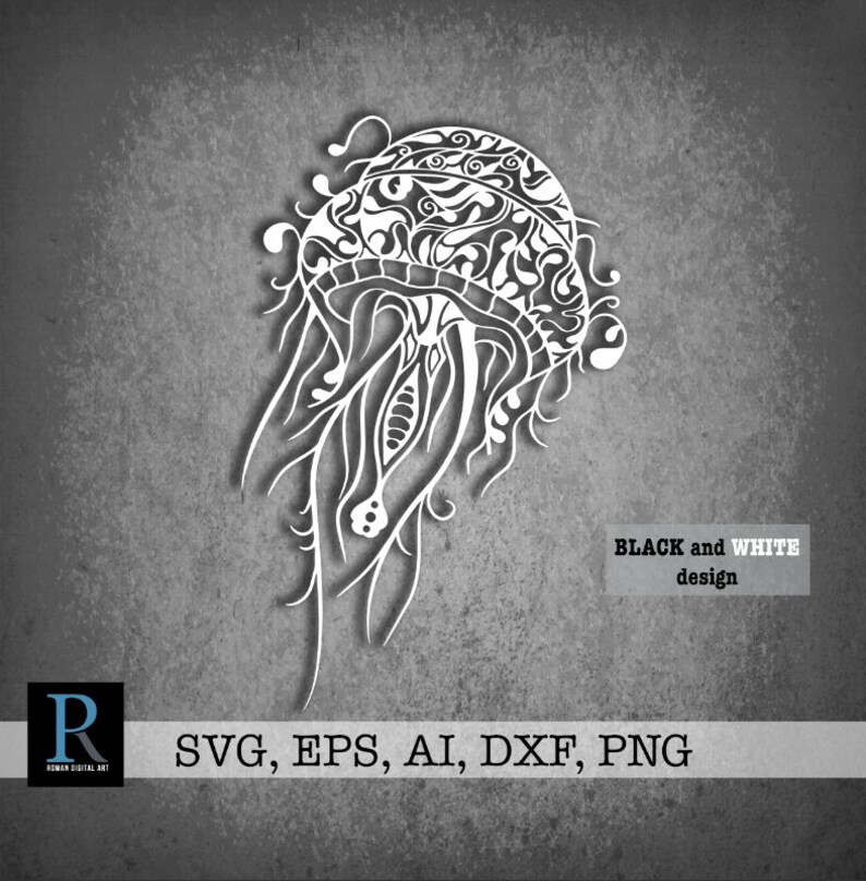 Download Zentangle Jellyfish SVG Mandala Jellyfish SVG Jellyfish ...