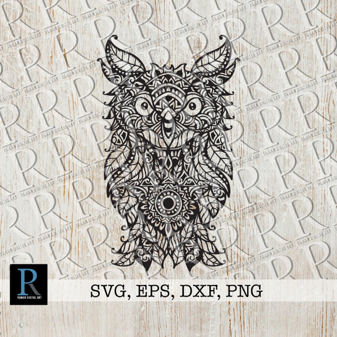 Mandala Owl SVG File Owl Cut File Owl Cricut SVG File Owl - Etsy