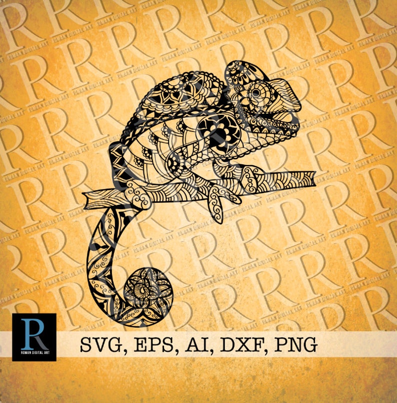 Download Zentangle Animal Svg Intricate Svg File Mandala Svg Zentangle Chameleon Svg Animal Mandala Svg Cricut Design Svg Mandala Chameleon Svg Clip Art Art Collectibles Tedoylaluna Es