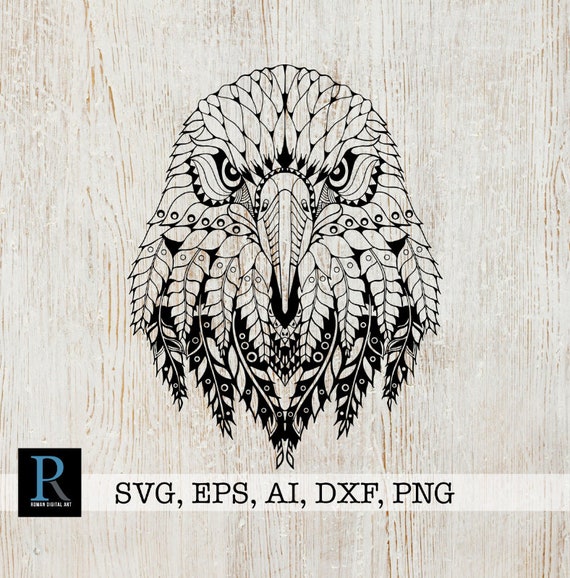 Download Zentangle Eagle Svg Mandala Eagle Svg Eagle Svg Etsy