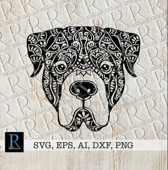 Download American Bulldog Svg Mandala American Bulldog Svg Zentangle Etsy