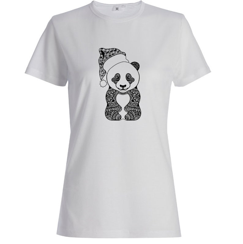 Mandala Christmas Baby Panda SVG SVG Cut File | Etsy