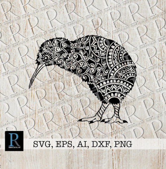 Download Zentangle Kiwi Bird Svg Mandala Kiwi Bird Cut File Kiwi Bird Etsy