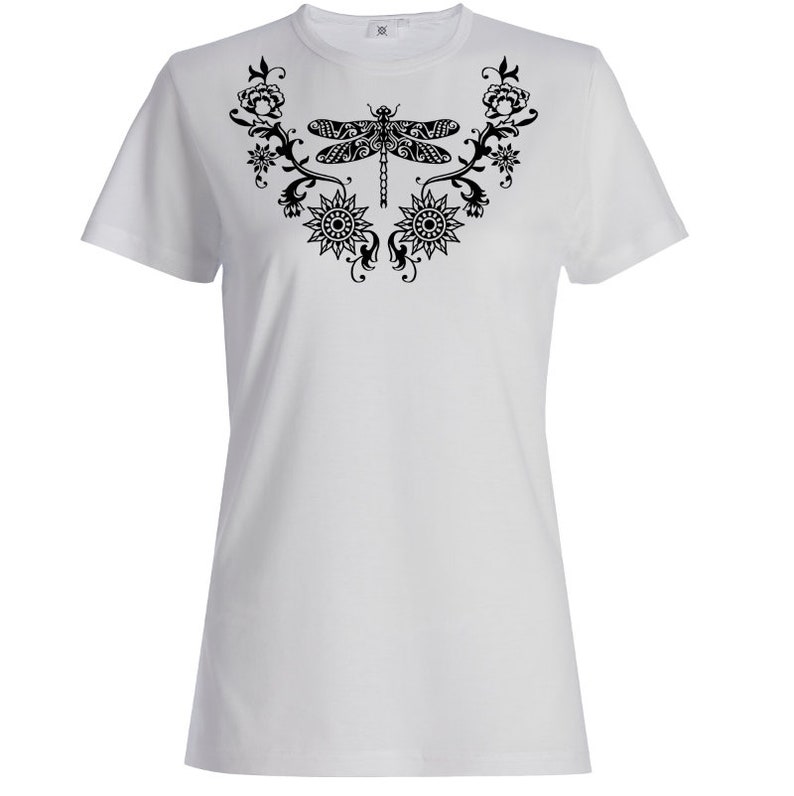 Download Zentangle Dragonfly Flowers SVG Mandala Dragonfly SVG | Etsy