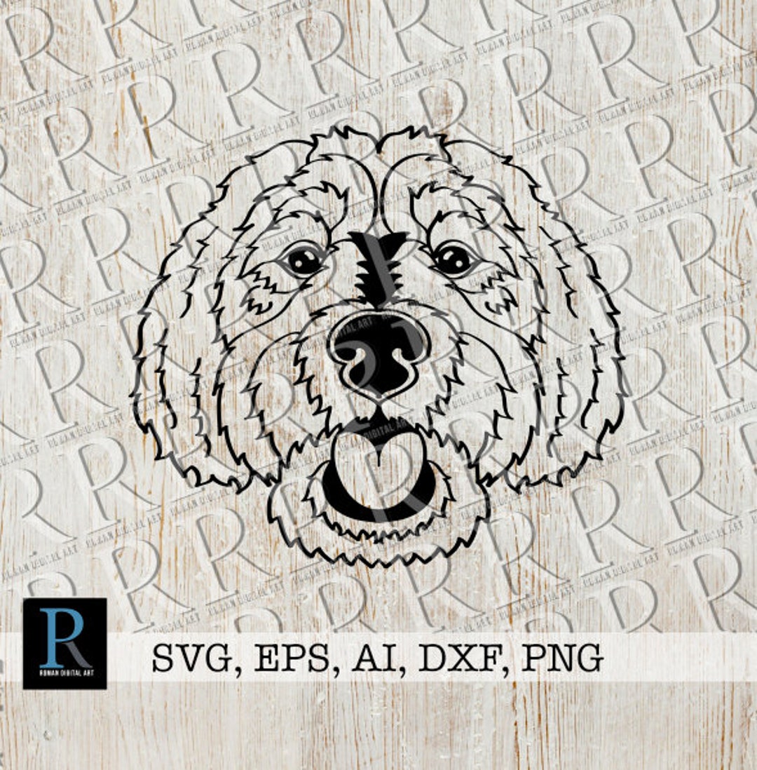 Golden Doodle Dog SVG File, Goldendoodle Cut File, Labradoodle Cut File