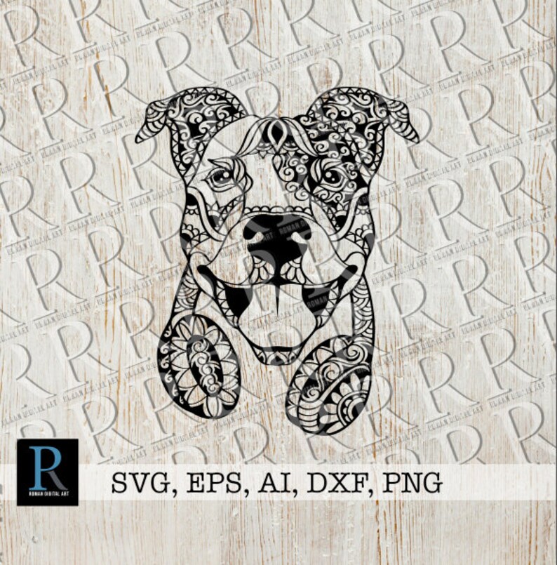 Download Multi Layered Mandala Pitbull Svg For Cricut - Layered SVG ...