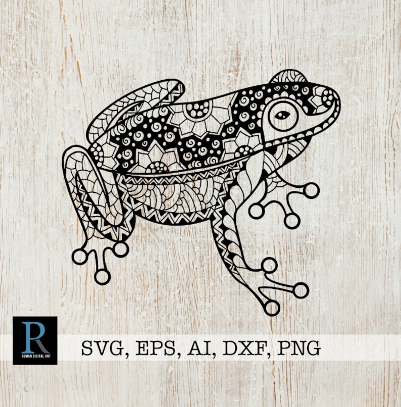 Download Zentangle Frog SVG Mandala Frog SVG Frog for cricut | Etsy