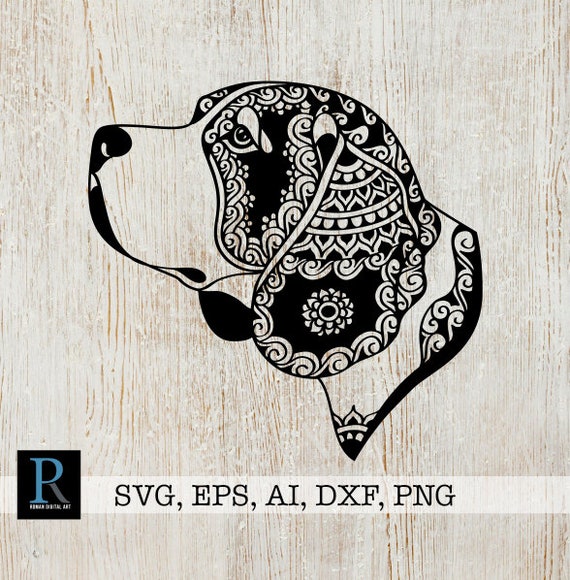 Download Mandala Beagle SVG Zentangle Beagle SVG | Etsy