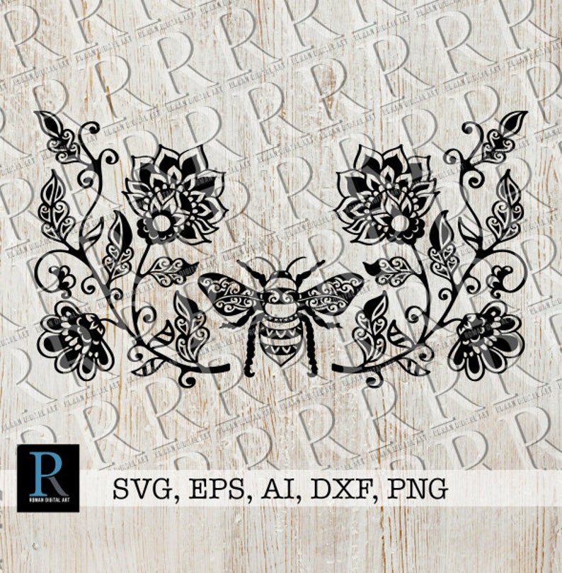 Free Bee Mandala Svg SVG PNG EPS DXF File