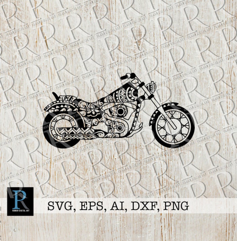 Download Zentangle Motorcycle Svg Motorbike Cut File Clip Art Art Collectibles Delage Com Br