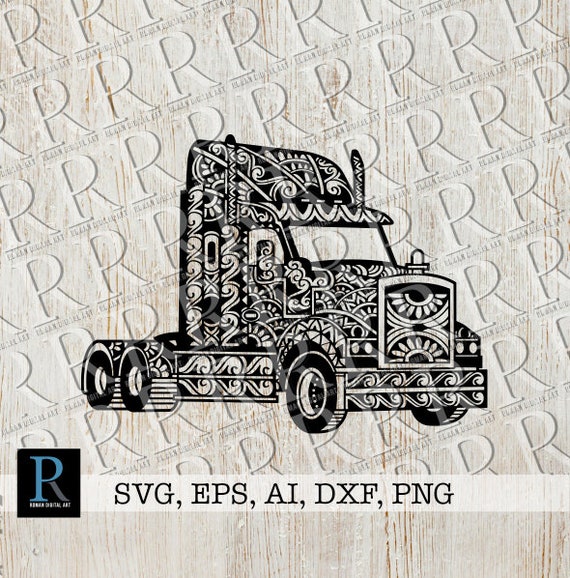 Download Zentangle Truck Svg Mandala Truck Svg Truck Svg File Etsy