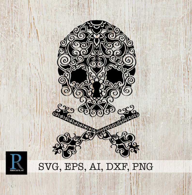 Download Zentangle Sugar Skull SVG Mandala Skull SVG | Etsy
