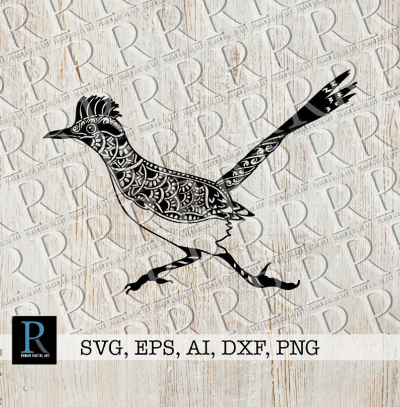 Download Bird Svg File Zentangle Roadrunner Svg Mandala Roadrunner Bird Svg Clip Art Art Collectibles Kromasol Com