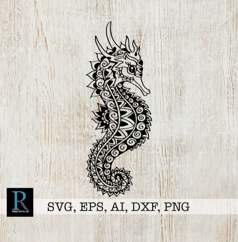 Download Seahorse Mandala Svg For Cricut Zentangle Seahorse Svg File Visual Arts Craft Supplies Tools