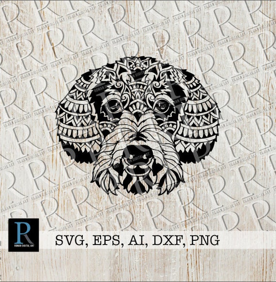Download Mandala Wirehaired Dachshund Svg File Zentangle Dachshund Etsy