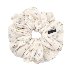 Sky Blossom Oversized Scrunchie, Jumbo Scrunchie, Hair Scrunchie, Large Scrunchie, XXL Scrunchie