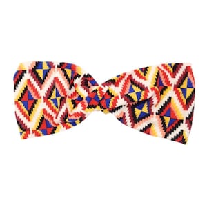 Abstract Diamonds Large Twist Headband | Nurse Headband | Headband for women