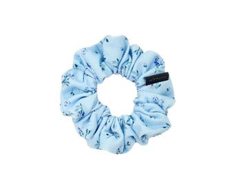 Ocean Bloom Mini Scrunchie: Handmade Hair Tie