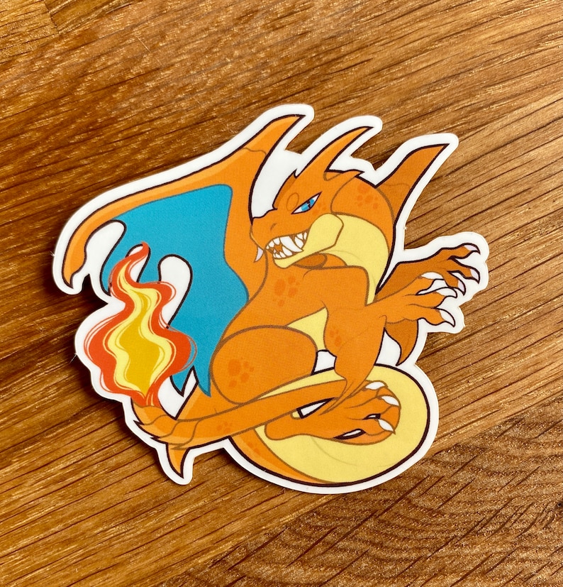 Pokemon: Mega Charizard X&Y [CHARM + STICKER] - Etsy