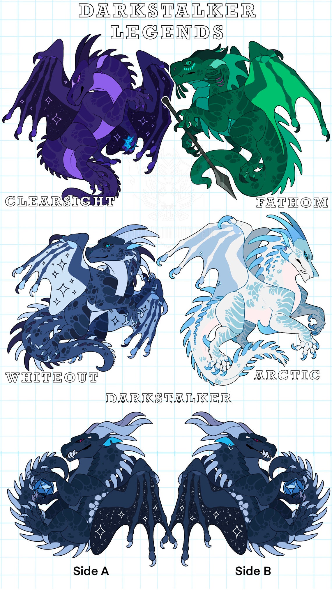 Wings of Fire Darkstalker Legends ENCANTOS Etsy México