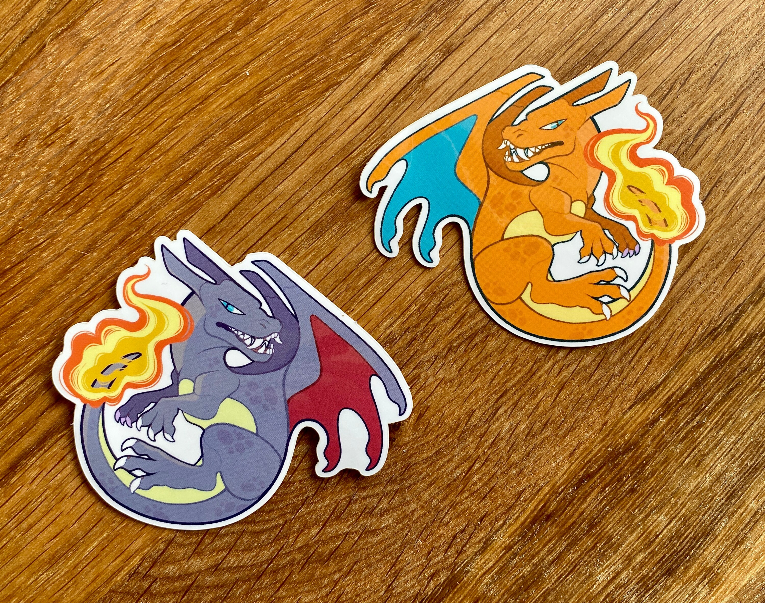 Pokemon: Charizard [CHARM + STICKER] - Etsy