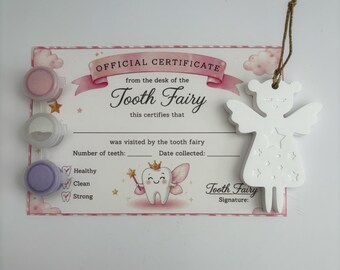 Paint Your Own Tooth Fairy Gift Set | DIY Fairy Keepsake & Tooth Fairy Certificate