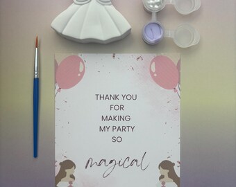 Paint Your Own Mermaid Tail Party Favor | Mermaid Birthday Party Bag | Mermaid Thank You Gift | Under the Sea Craft Kit