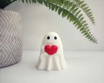 Handmade Ghost witch Figurines: Spooky Halloween Shelf Decor