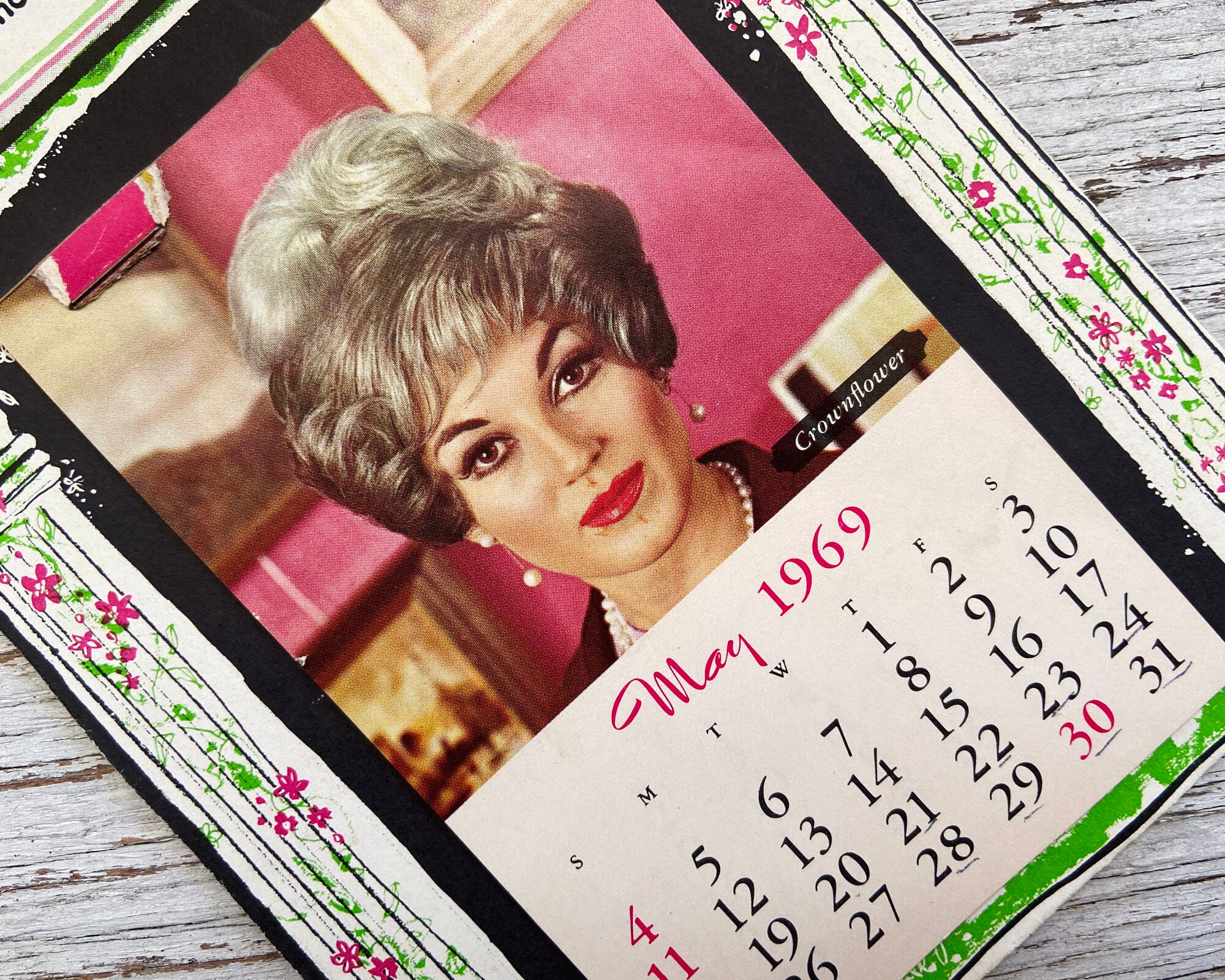 Vintage 1969 Calendar Mm Zelle Styling Hair Salon Advertisement - Etsy