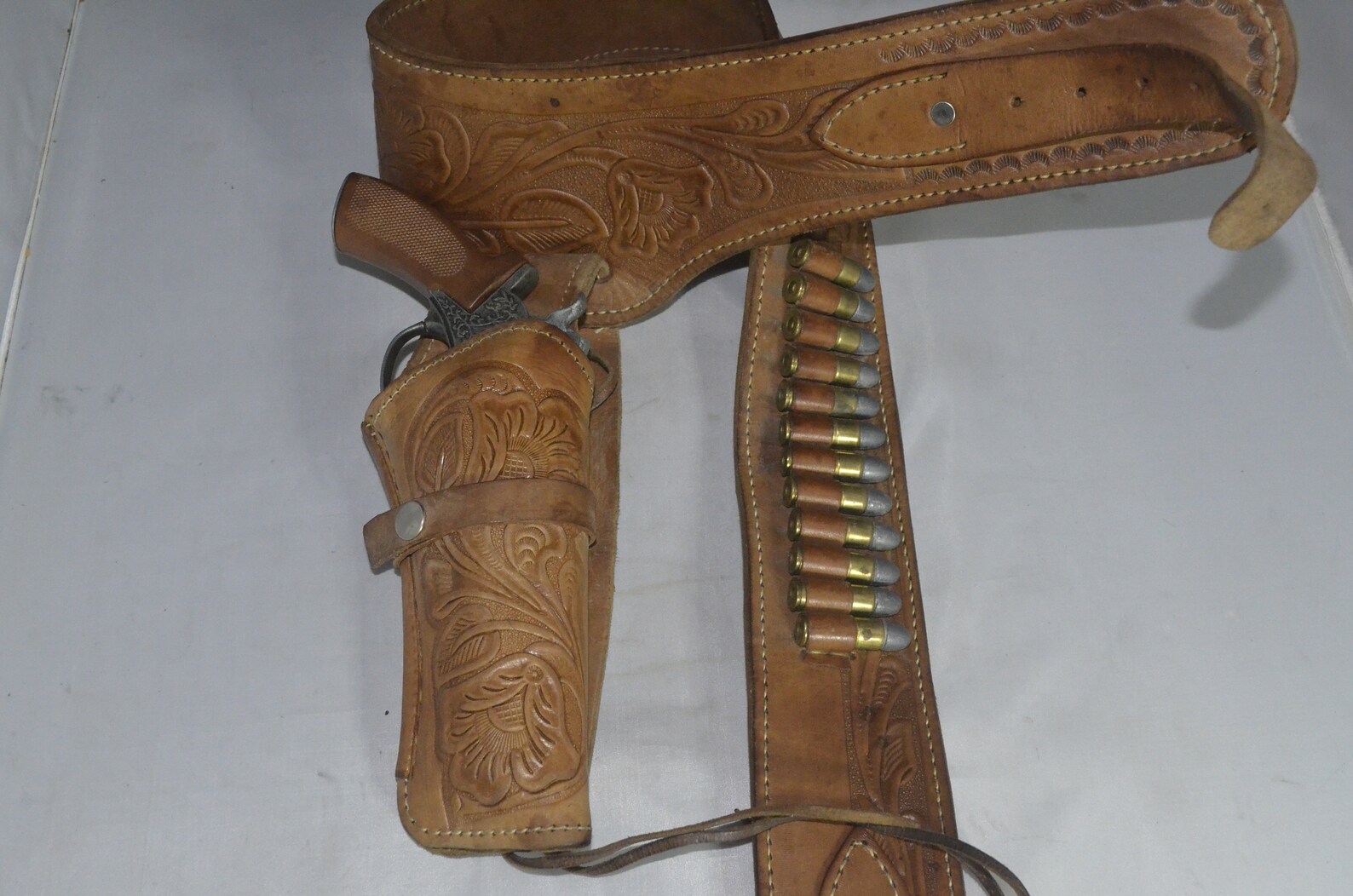Cowboy Gun Belt Holster with Replica Bullets Authentic Etsy