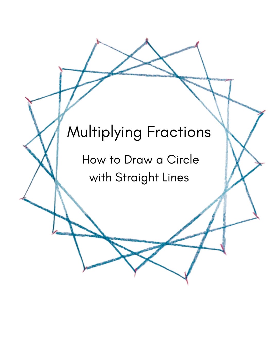 Circle Simple Drawing Math Fractions and Multiplication Practice With Geometry Lesson How to Draw ...