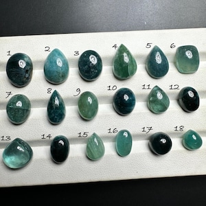Natural Grandidierite Cabochon: Rare Blue-Green Gemstone for Jewelry
