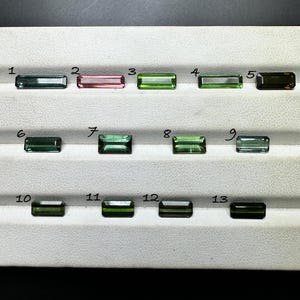 Faceted Tourmaline Baguette