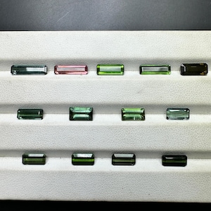 Faceted Tourmaline Baguettes for Pairing