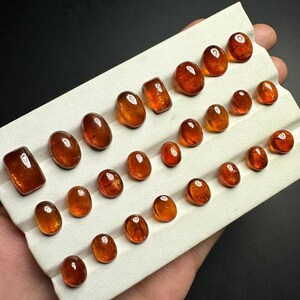rare orange kyanite loose cabochon for sell on etsy