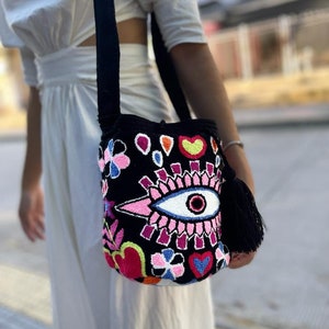 Evil Eye Wayuu Bags Etsy Canada