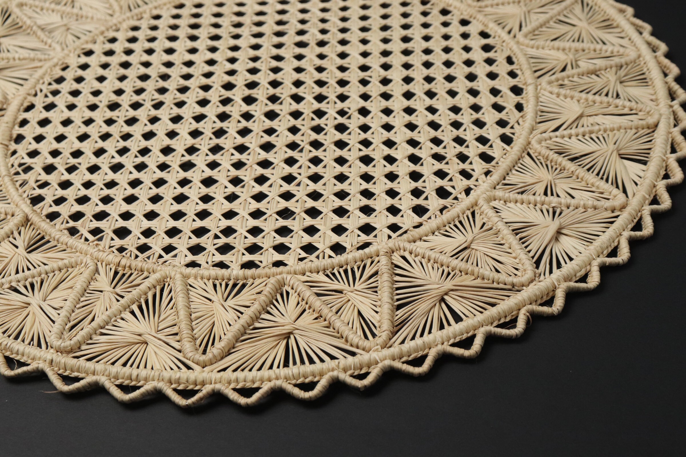 Iraca Palm Placemats 10 Colors Pyramid Style High Quality Etsy