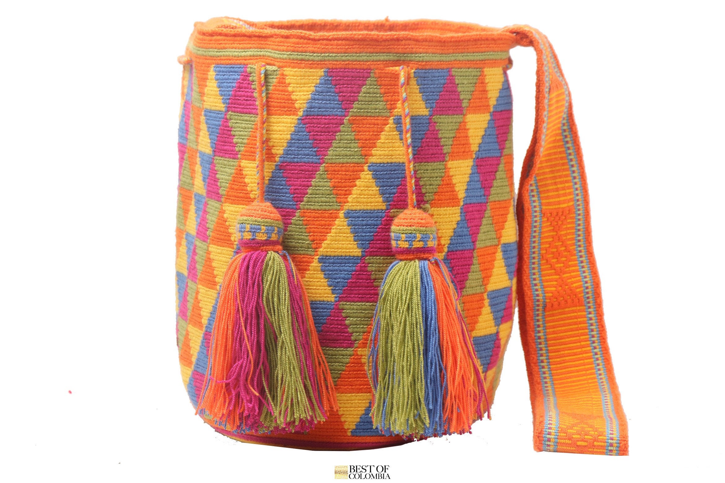 Large Encanto Mirabel Wayuu Mochila Bag Crochet Crossbody 