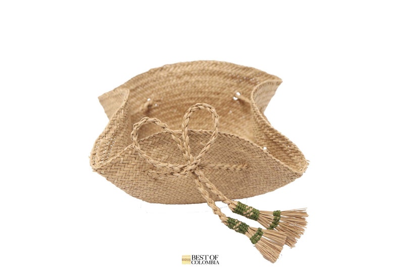 Woven Iraca/Straw Bread Basket Small & Large image 6