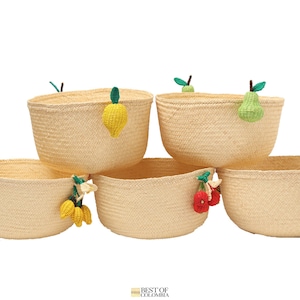 Fruits baskets/bowls Handmade from Iraca / Raffia