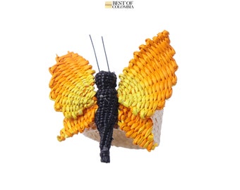 Golden Butterfly Straw Napkin ring