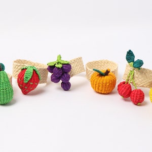 Iraca Fruits Napkin Rings image 7