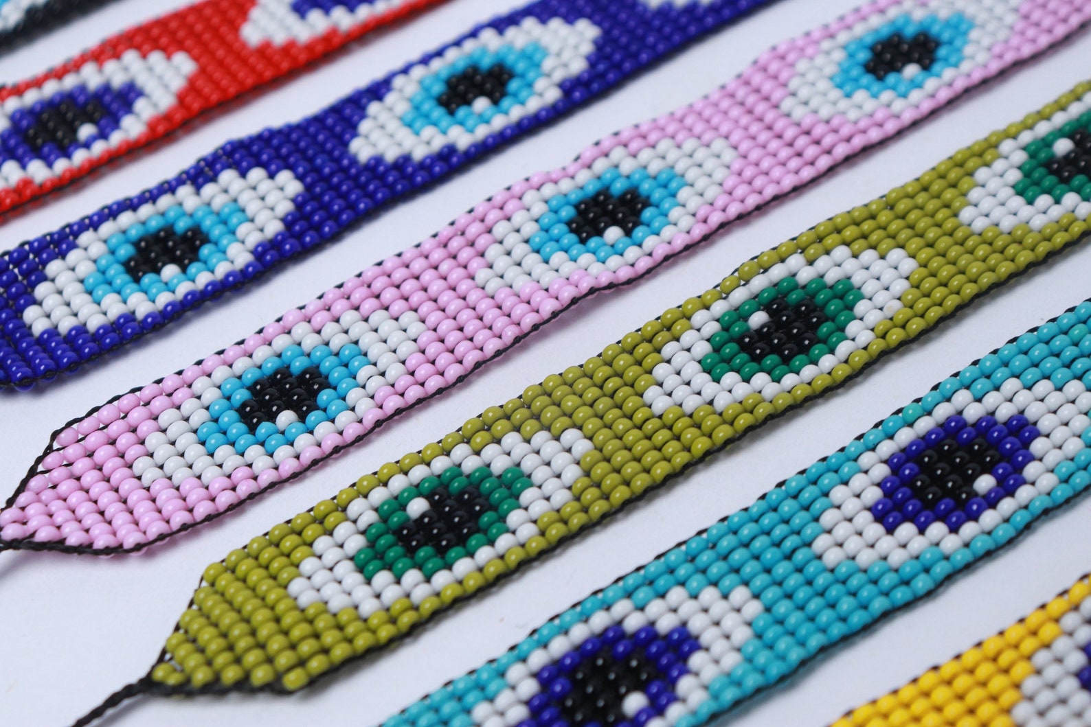 Friendship Beaded Bracelets Evil Eye Etsy