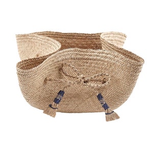 Woven Iraca/Straw Bread Basket Small & Large image 7