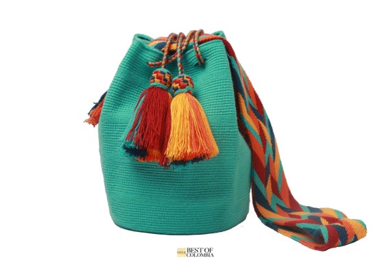 Marina Wayuu Mochila Bag with Macrame Strap