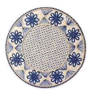 Flowers Iraca/Raffia Placemat - 6+ Colors 36cm